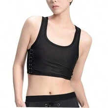 NỮ Áo ba lỗ & Áo yếm - màu đen - Xem 1