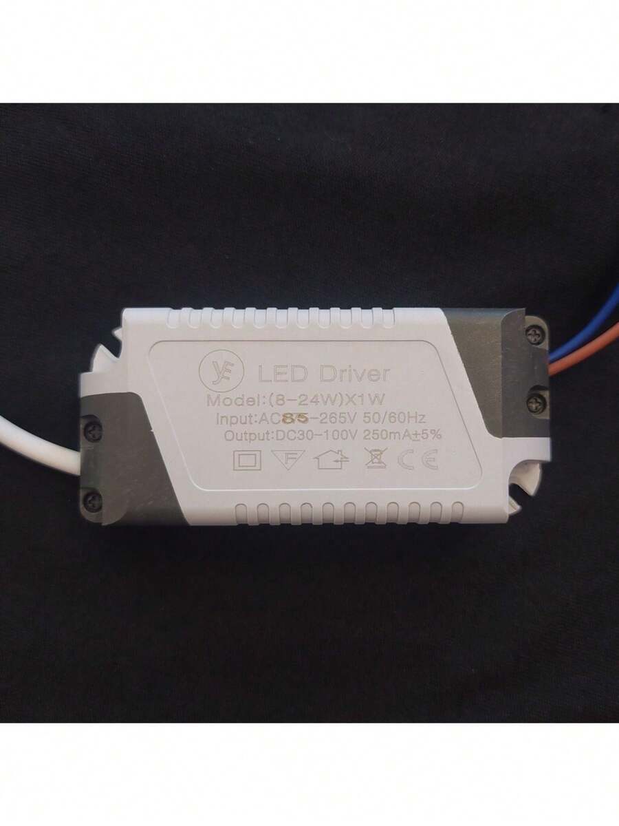 Kit2 Reator Fonte Driver para Painel/Plafon Led 8W - 24W /85v-265v(BIVOLT) - Cinza - Visão 1