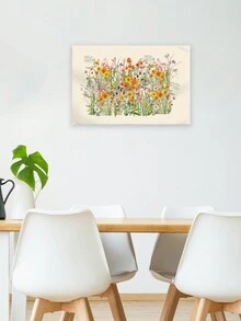 1pc Plant Tapestry, Flower Wall Hanging Decor - Green - View 1