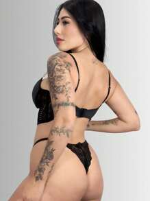 Women Sexy Lingerie Sets - Black - View 4