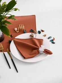 6pcs Skin-Friendly And Absorbent Napkins - Rust Brown - View 1