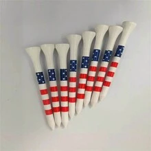 50pcs Professional Bamboo Golf Tee 70mm Golf Tool Bottom Design - 2.76in(7cm) - View 9