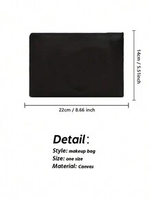 Letter Graphic Makeup Bag,Fashionable Words Print Cosmetic Bag, Lightweight Makeup Organizer, Travel Toiletry Wash Zipper Bag,Gift For Niece Girl, Cosmetic Bag - You Are Braver Than You Think Love Auntie Makeup Organizer Zipper Pouch Gift For Girl Niece Teens Graduation Gift, Birthday Present Ideal Brides Maid Gifts - Black - View 7