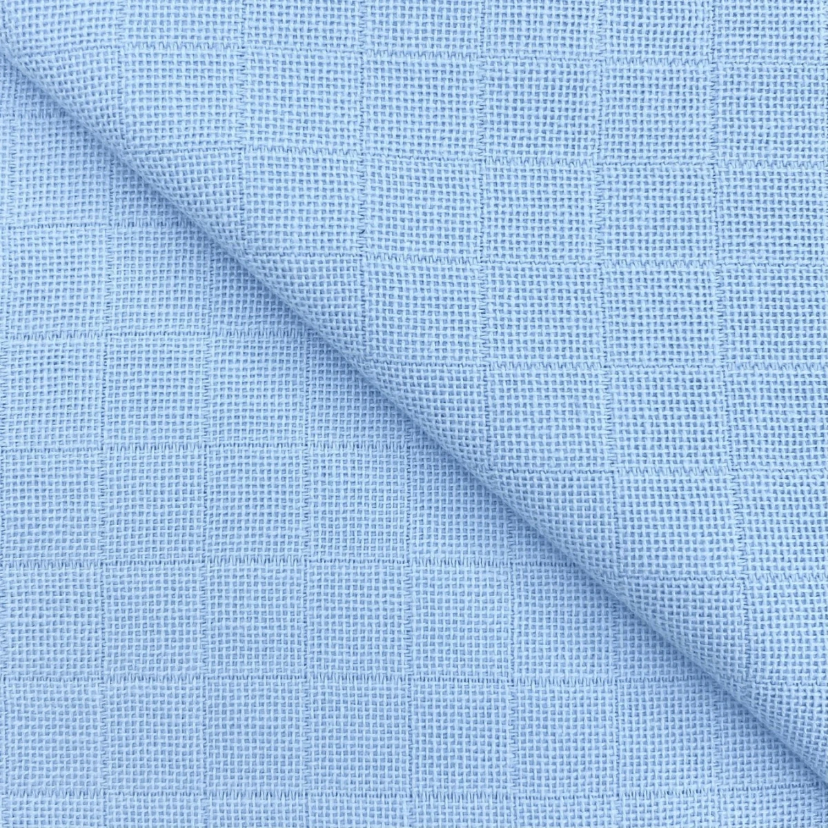 7 Metros Tecido Fralda Quadriculada  (140g/m2) 100% Algodão Para Bebê, Artesanato, Bordar, Personalizar