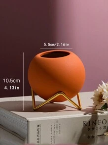 1 Pieza Creativo Mini Jarrón De Flores, Decoración Del Hogar - Rosa Fucsia - Ver 3