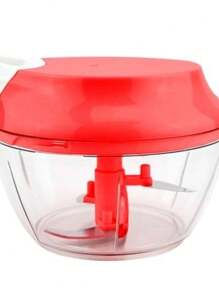 Mini Triturador Processador Manual - 3 Lâminas - Vermelho - Visão 1