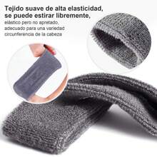 Bandas para El Cabello Deportivas, Bandas Deportivas para Cabeza, 4 Pack Hombres y Mujeres Cabeza de Elástica Banda para El Sudor y Deportes Diadema Proteger Del Sudor Vinchas Tejidas para Correr, Yoga, Ciclismo, Cardio, Ejercicio De Gimnasio - Multicolor - Ver 3