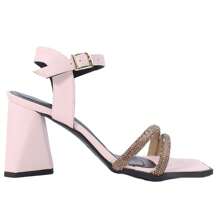 Women Heeled Sandals - 乾枯玫瑰色 - 查看 4