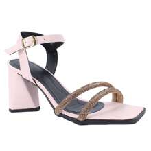 Women Heeled Sandals - 乾枯玫瑰色 - 查看 1