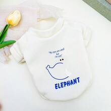 Cartoon Cute Dog Clothes, Spring Autumn Warm Sweatshirt For Cats And Dogs - White - View 7