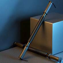 1 件 10 公斤/20 公斤/30 公斤阻力带臂部力量训练装置 - 使用这款弹簧臂部力量杆臂部训练器获得更强壮的手臂和胸部！ - 黑色 - 查看 7