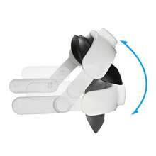 hellodigi Lightweight & Adjustable Elite Strap Meta Oculus Quest3 Accessories ,Head Strap For Meta Oculus Quest3,  For Reduce Face Pressure, Enhanced Support And Comfort In VR - White - View 11