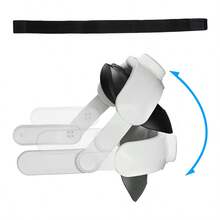 hellodigi Lightweight & Adjustable Elite Strap Meta Oculus Quest3 Accessories ,Head Strap For Meta Oculus Quest3,  For Reduce Face Pressure, Enhanced Support And Comfort In VR - White - View 4
