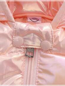 Chamarra de Invierno Bonita para Bebé Niña con Orejas de Oso - Rosa - Ver 2