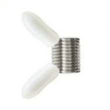 2入組/套不鏽鋼珠子固定器和白色手柄穿珠針,適用於手工diy愛好者製作珠寶 - 銀色 - 查看 7