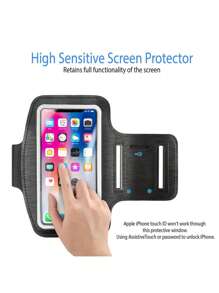 Glamlily Insten Running Armband Cell Phone Holder for iPhone 13 Mini/12 Mini/SE (3rd 2nd Gen) up to 5.5") - 黑色 - 查看 2