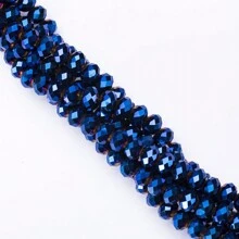 4mm、6mm、8mm 金屬色系面形水晶珠和電鍍玻璃珠,用於diy珠寶手鍊和項鍊製作 - 彩色 - 查看 4