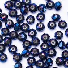 4mm、6mm、8mm 金屬色系面形水晶珠和電鍍玻璃珠,用於diy珠寶手鍊和項鍊製作 - 彩色 - 查看 7