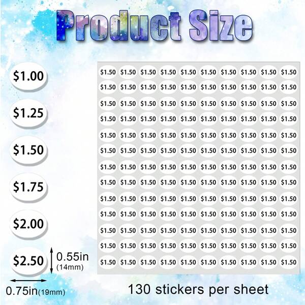 12 Sheets Vending Machine Price Labels, 1440pcs Snack Vending Machine