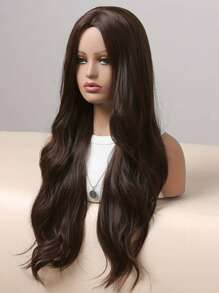 24 Inches Long Brown Wigs For Women Natural Synthetic Hair Synthetic Wig Loose Wave Wigs Heat Resistant