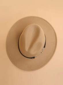 1個春/夏季戶外休閒女士遮陽帽,旅遊/度假遮陽帽,帶8字形背帶扣,y2k風格,情侶共用的無性別漏斗帽