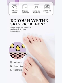 Mascarilla Exfoliante Para Pies: Ultimate Foot Care Solution - Natural, Moisturizing, and Soothing Exfoliante Para Pies - Transforms Dry, Cracked Feet into Soft, Smooth Beauties - Perfect Self-Pedicure at Home! - Rosa - Ver 5