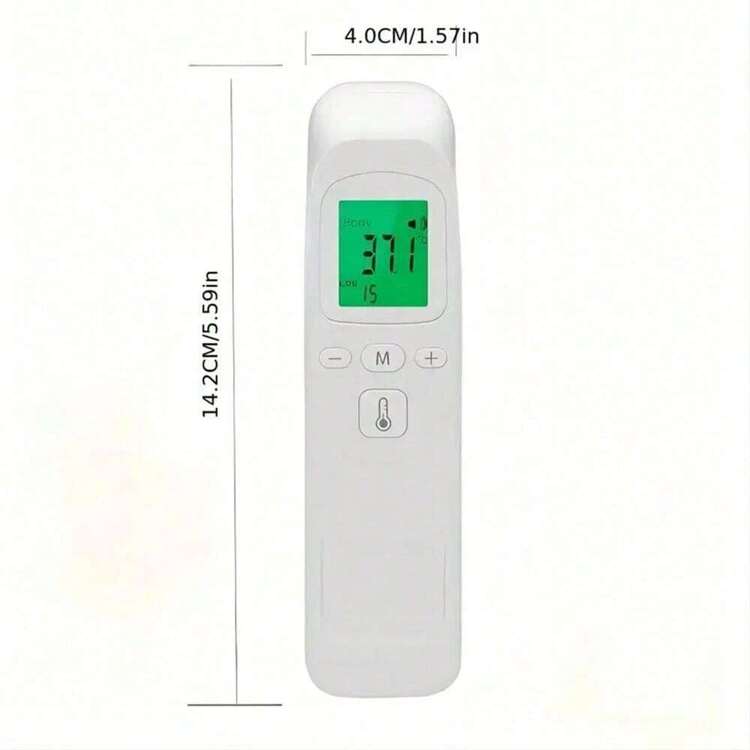Digital Thermometer, No Touch Forehead Thermometer ,Body Surface Mode Thermometer With Fever Alarm And Instant Accuracy Readings (AAA Battery Not Included) - White - View 7