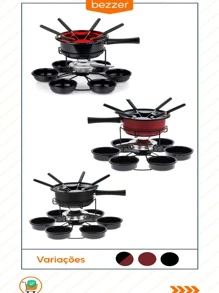 Fondue Pots - màu đen - Xem 6