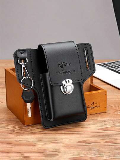 多功能皮革腰包 手机腰带包 复古男士包 手机环皮套 手机袋 学院包 男士包 单肩包 冬季腰包 钱包包 黑色包 大容量户外度假 复古胸包 侧包 旅行必需品 复古包 节日必备包 男士复古校园礼品包 腰包