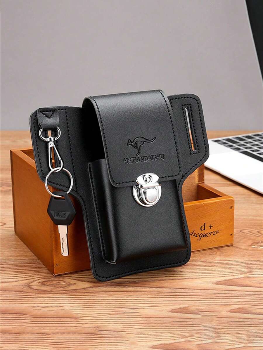 多功能皮革腰包 手机腰带包 复古男士包 手机环皮套 手机袋 学院包 男士包 单肩包 冬季腰包 钱包包 黑色包 大容量户外度假 复古胸包 侧包 旅行必需品 复古包 节日必备包 男士复古校园礼品包 腰包 - 黑色 - 查看 1