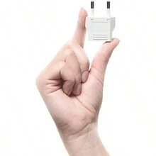 歐洲旅行插頭轉換器-美國轉歐洲電源適配器,方便的牆壁插座轉換器,歐洲轉接器,c型插頭轉接器,歐洲旅行轉換器,插針轉換器2件套裝,黑/白色 - 白色 - 查看 5