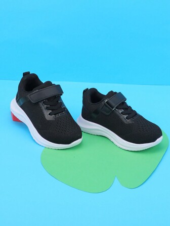 Children's Fashionable Low-cut Gradient Color Athletic Shoes With Breathable Mesh & , Lightweight Running Shoes For Boys & Girls In School