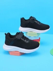 兒童時尚低筒漸變色運動鞋透氣網布輕盈跑步鞋適合男孩和女孩在校