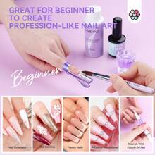 Saviland All-In-One Acrylic Nail Set Clear Acrylic Nail Powder Sets & Acrylic Liquid For Nails With Electric Nail Drill Powder Blue Crystal Desktop Accessory Set With Modified Color - Multicolor - View 5