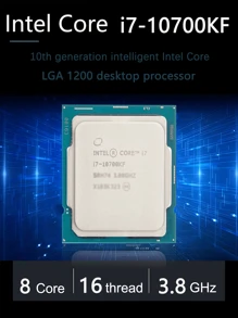 英特爾酷睿 I7-10700kf I7 10700kf 3.8ghz 8 核心 16 執行緒 Cpu 處理器 L3=16m 125w Lga 1200 無風扇桌上型處理器 Cpu 電腦組件電腦遊戲 - 白色 - 查看 1