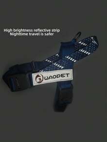 1 Máy Tính Phản Quang & Thoáng Khí Lưới Màu Sắc Cầu Vồng Dây Đeo Ngực & Sau Có Móc Và Vòng Dành Cho Chó Vừa Và Lớn đi Bộ Ngoài Trời - Màu xanh lam - Xem 7