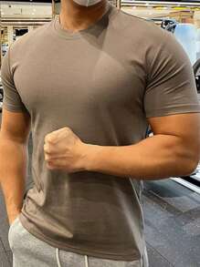 Men T-Shirts - 咖啡棕 - 查看 5