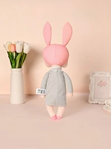 Metoo Elegant Dress Angela Fantasy Series Rabbit Flower Shaped Children Comforting Plush Toy - Grey - View 3