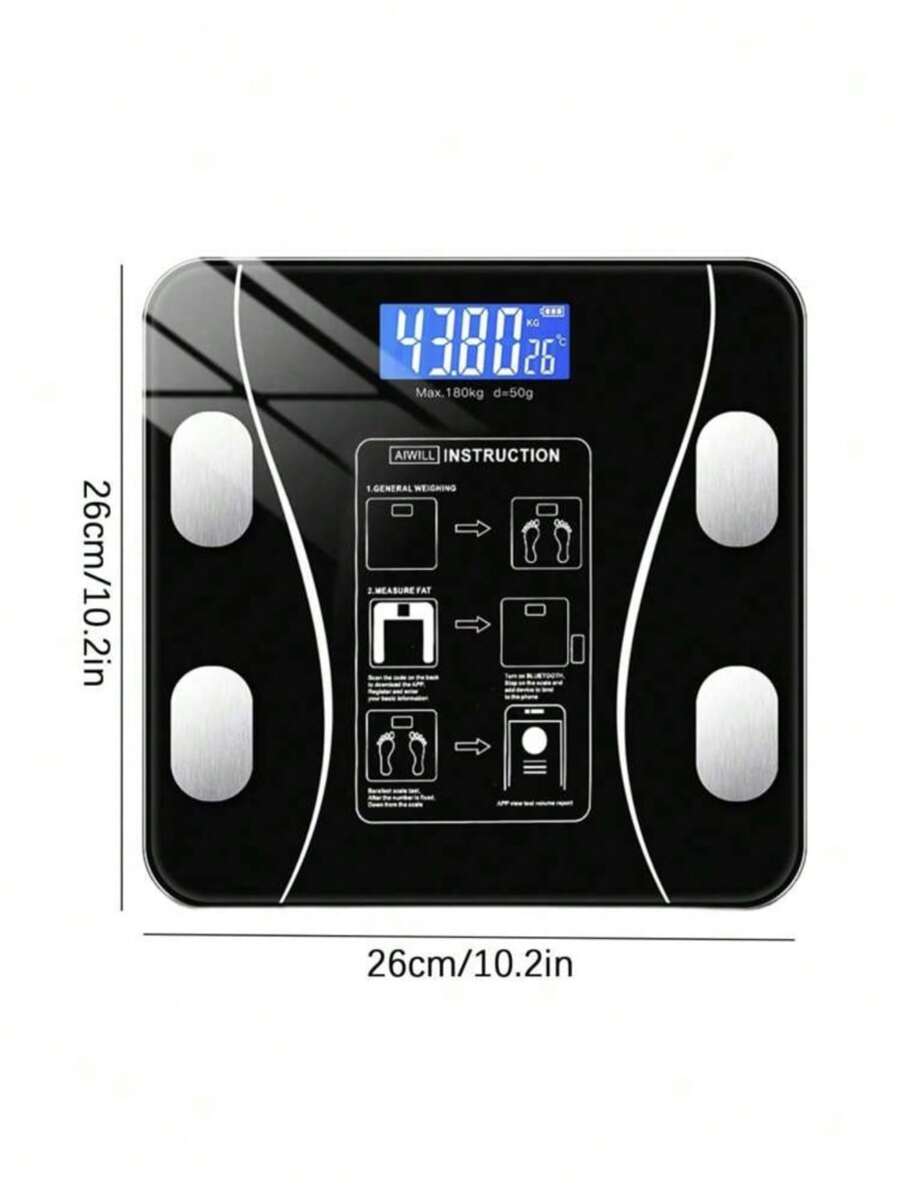 Bathroom Scales - 黑色 - 查看 1