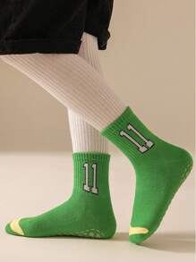 6pairs Anti-slip Floor Socks For Kids, Suitable For Trampoline, Playground, Parent-child Early Education, And Adult Yoga - Multicolor - View 3