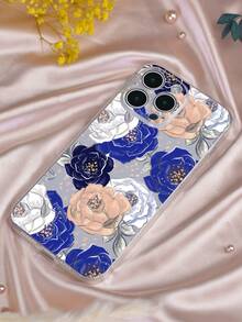 1 Miếng Đầy màu sắc Ink Xanh & Màu hồng Hình hoa 2.0 Trong suốt Toàn cơ thể Dày lên Bụi bặm & Chống thấm TPU Loại vỏ Đối với Loạt - Nhiều màu - Xem 2