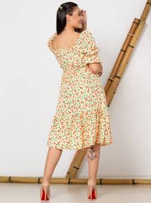 Women Dresses - Mustard Yellow - View 7