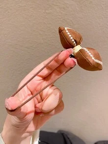 10入組嬰兒女孩布製蝴蝶花卡通髮帶,帶彈性的伸縮髮帶