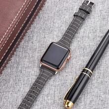 1入組細皮革表帶，兼容蘋果手錶尼龍+皮革錶帶44mm 40mm 41mm 42mm 43mm 45mm 38mm 49mm尼龍腕帶蘋果手錶超級版9 8 7 6 5 SE 4 3 專用SE款 - 彩色 - 查看 2