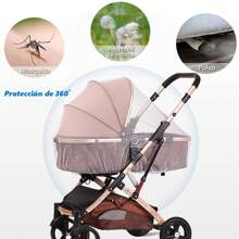 FELIN Baby Stroller Mosquito Net, Stroller Insect Nets With Storage Bag, Breathable Portable Baby Stroller Mosquito Net, Stroller Mosquito Net Set - White - View 6