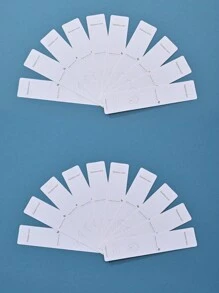 5/100入組可愛的牛皮紙珠寶展示卡,可用於包裝和展示手鐲、項鍊等 - 卡片D - 查看 5