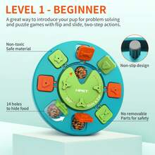 NPET Dog Puzzle Toy, Interactive Dog Toys for Small & Medium Dogs, Dog Enrichment Toys for Pet IQ Training & Mental Enrichment (Level 1) - màu xanh lá - Xem 2