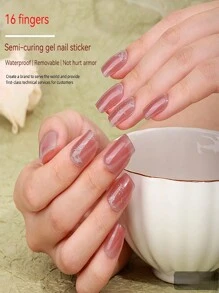 16 Piezas Pegatina De Uñas De Gel - Multicolor - Ver 2