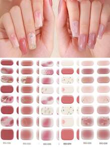 16 Piezas Pegatina De Uñas De Gel - Multicolor - Ver 3