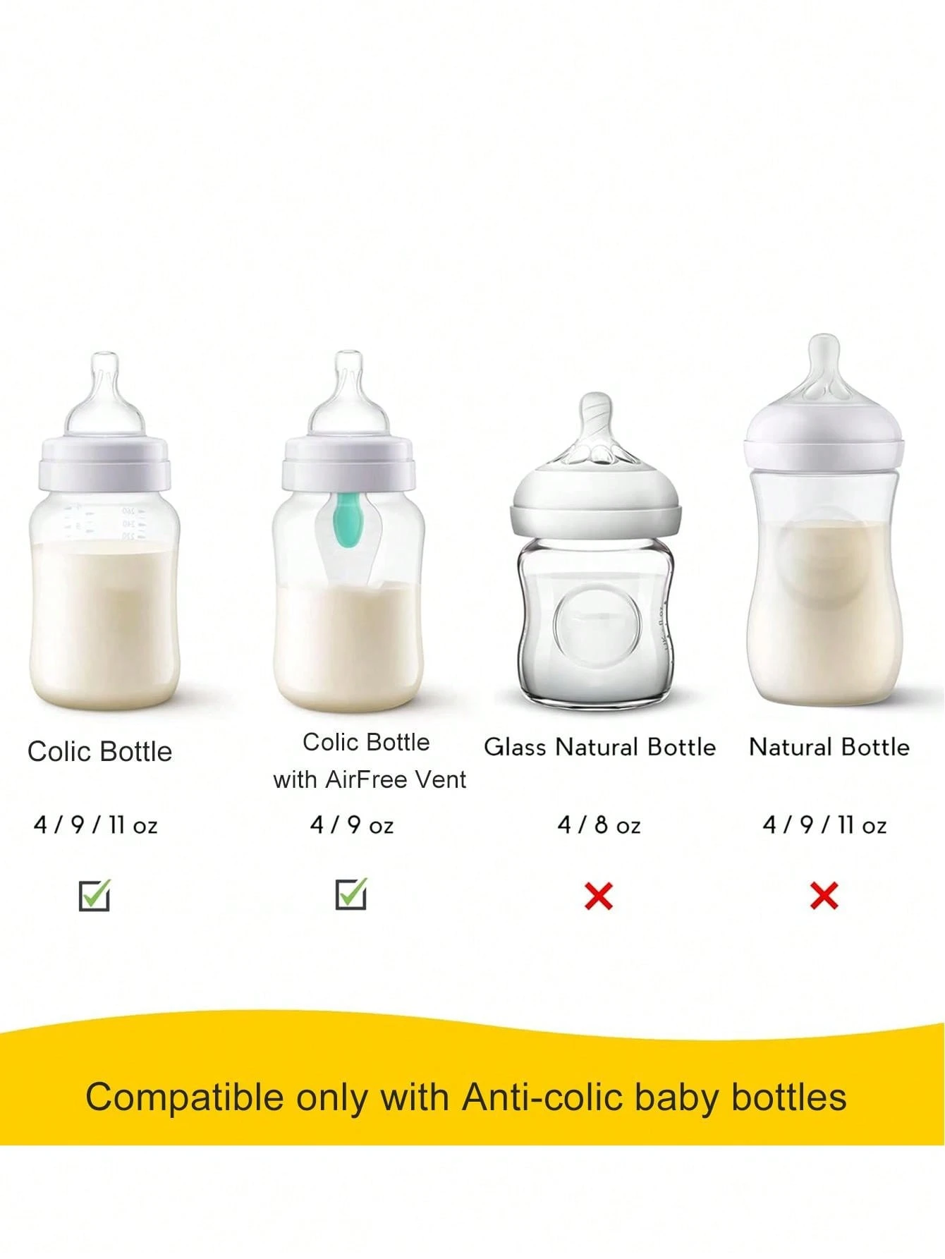 2pcs/4pcs Baby Bottle Handle Suitable For Original Baby Bottles